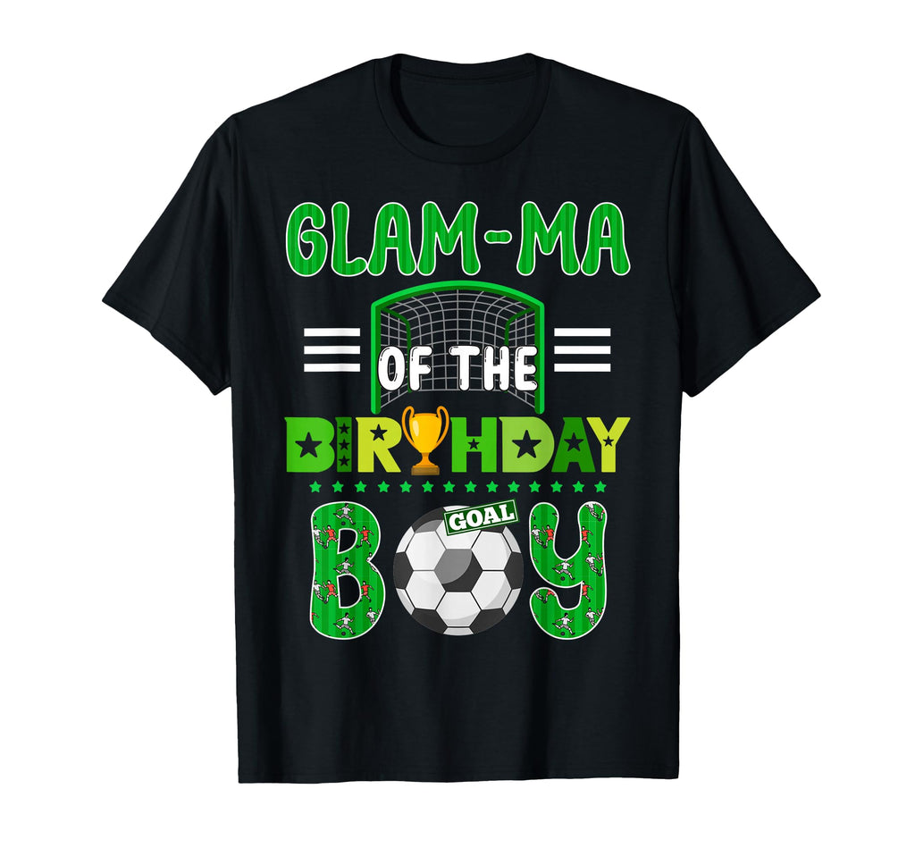 Glam Ma Birthday Soccer Goal T-Shirt - Fun Novelty Design for Adults
