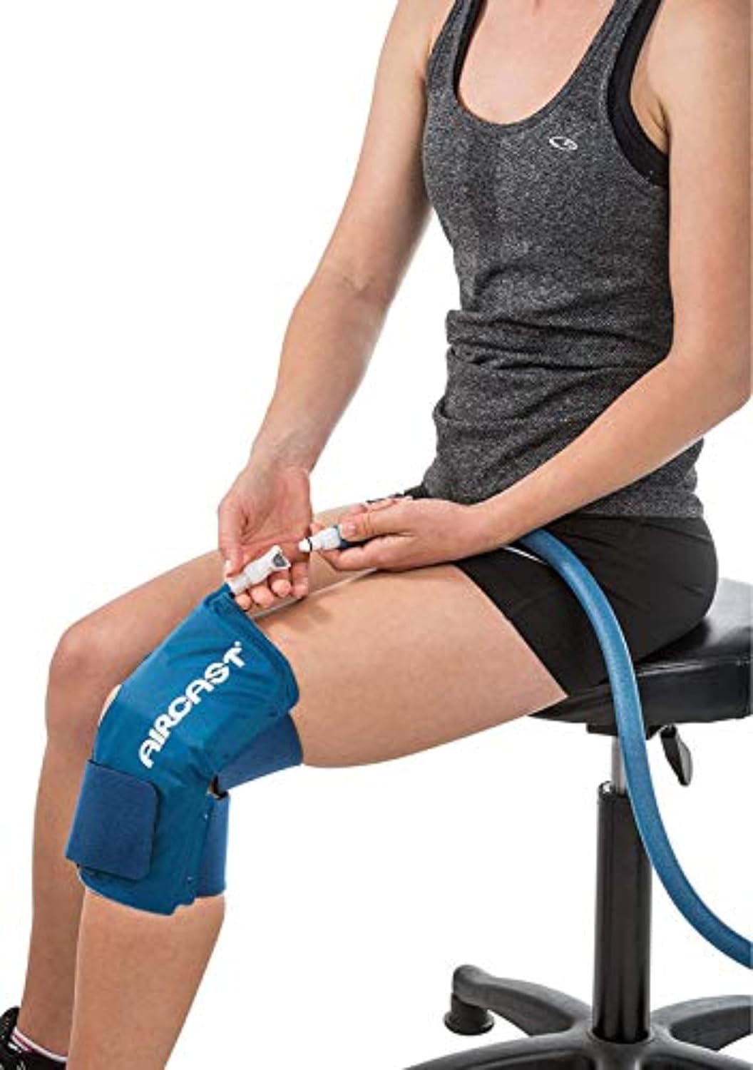 Aircast Cryo/Cuff System - Medium Knee with Cooler - Cold Therapy for Injury & Post-Op Recovery