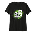 6 Soccer Birthday Gift Soccer Fan Sports T-Shirt - Graphic Print Men Women