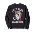 Soccer Unicorn Aura Chaos Core Sweatshirt - Casual Everyday Wear Unisex