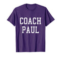 Coach Paul Custom Football Soccer T-Shirt - Fun Novelty Design Men Women