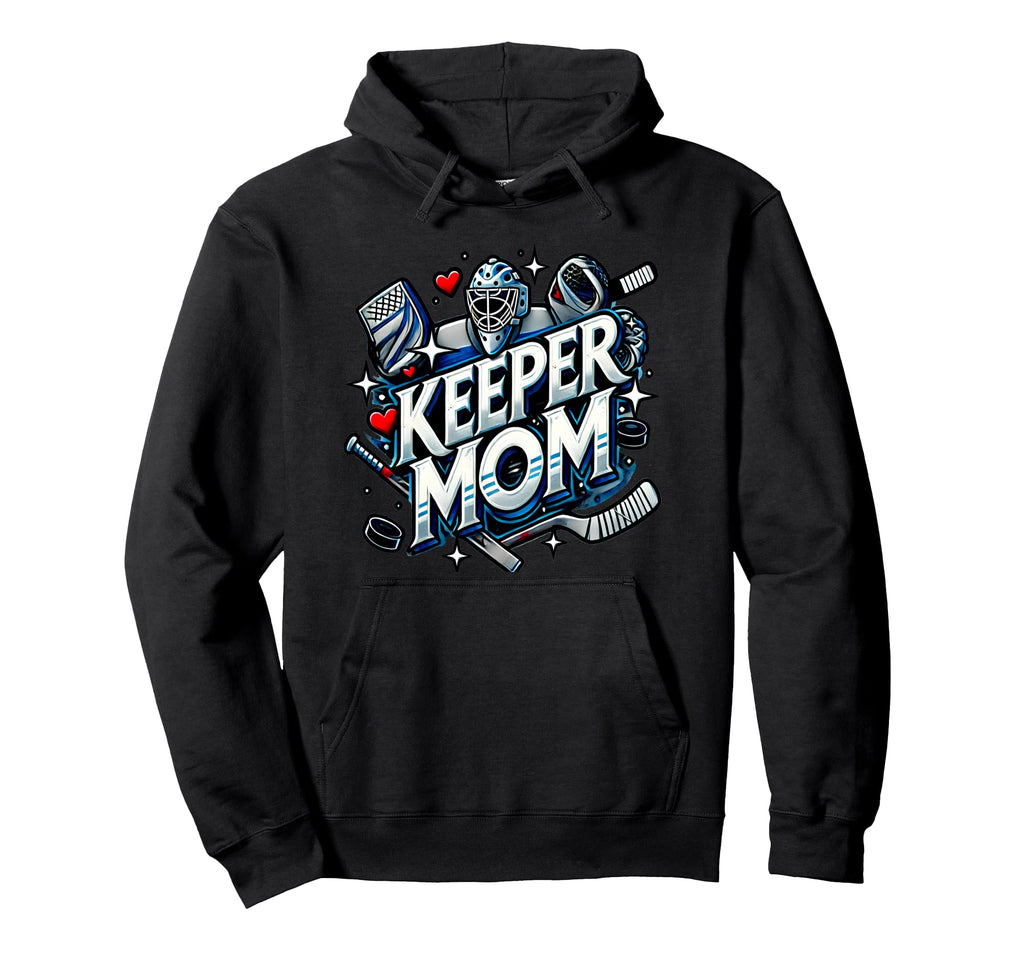 Goalkeepers Mom Proudly Cheering From Hoodie - Casual Everyday Wear Unisex