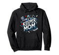 Goalkeepers Mom Proudly Cheering From Hoodie - Casual Everyday Wear Unisex
