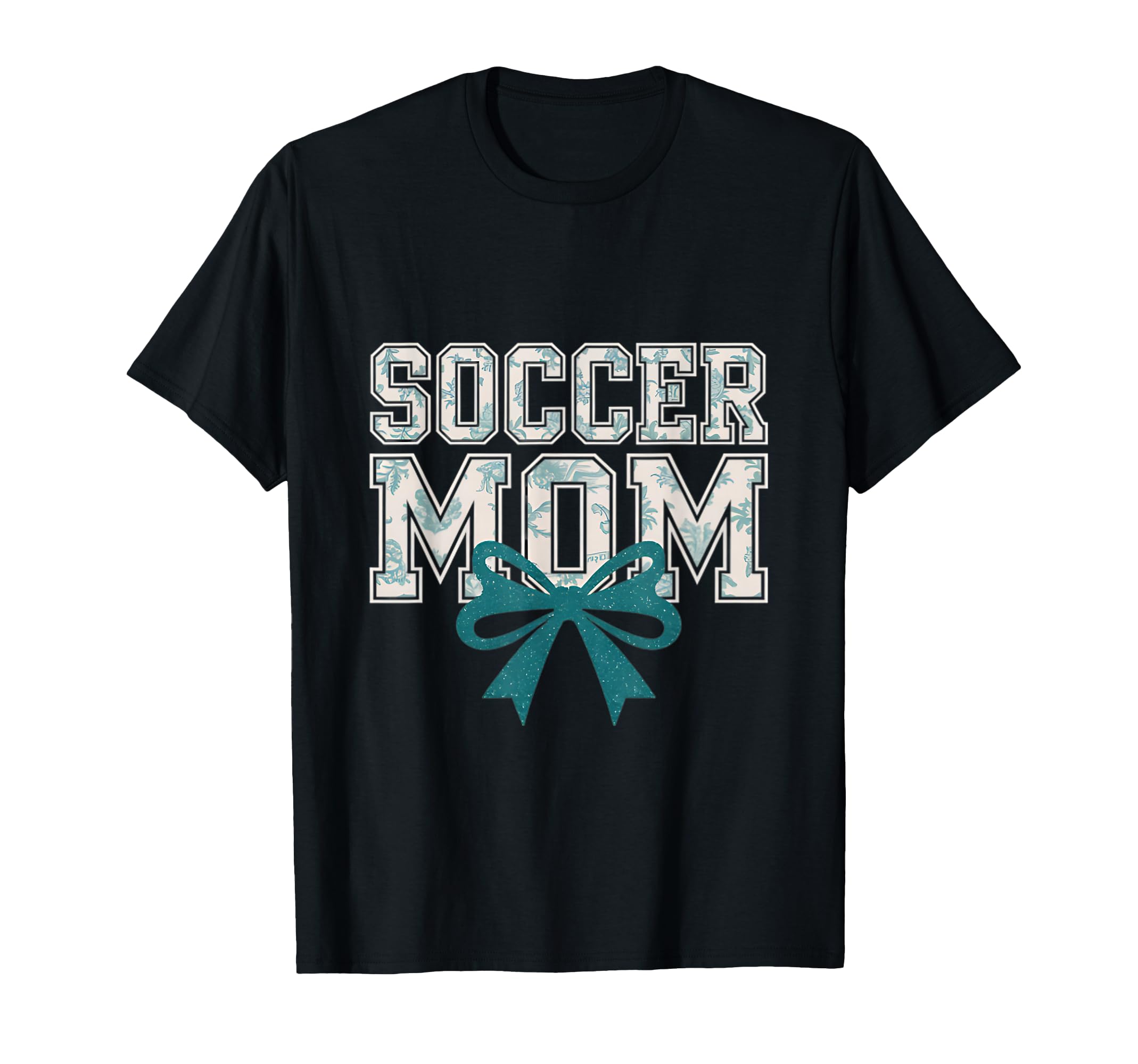 Soccer Mom Coquette Bow Mothers Day T-Shirt - Trendy Graphic for Adults