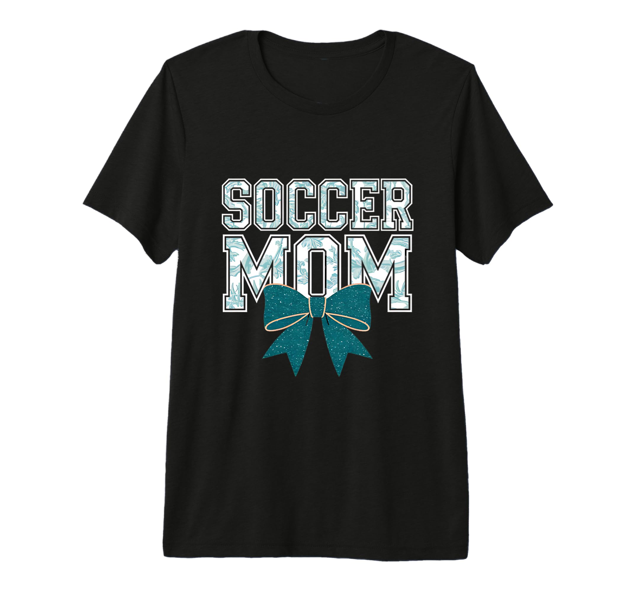 Soccer Mom Coquette Bow Mothers Day Tri T-Shirt - Custom Art Print Unisex