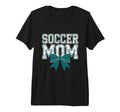 Soccer Mom Coquette Bow Mothers Day T-Shirt - Fun Novelty Design Unisex