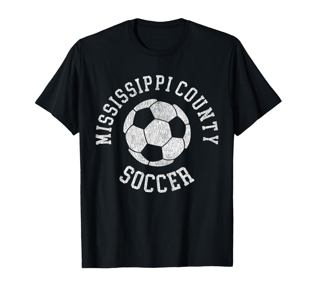 Mississippi County Soccer T-Shirt - Fun Novelty Design Men Women