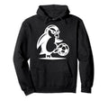 Penguin Bird Soccer Fan Funny Champion Hoodie - Unique Graphic Unisex