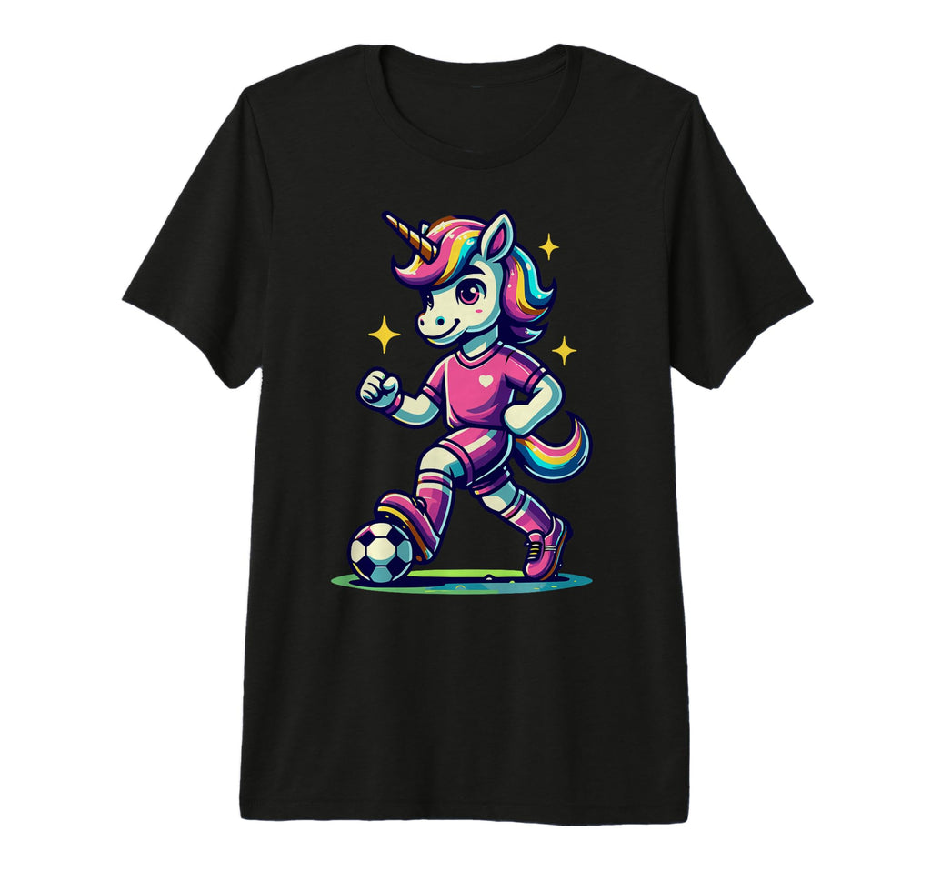 Footballer Unicorn Fans Soccer Team T-Shirt - Unique Graphic Men Women