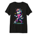 Footballer Unicorn Fans Soccer Team T-Shirt - Unique Graphic Men Women