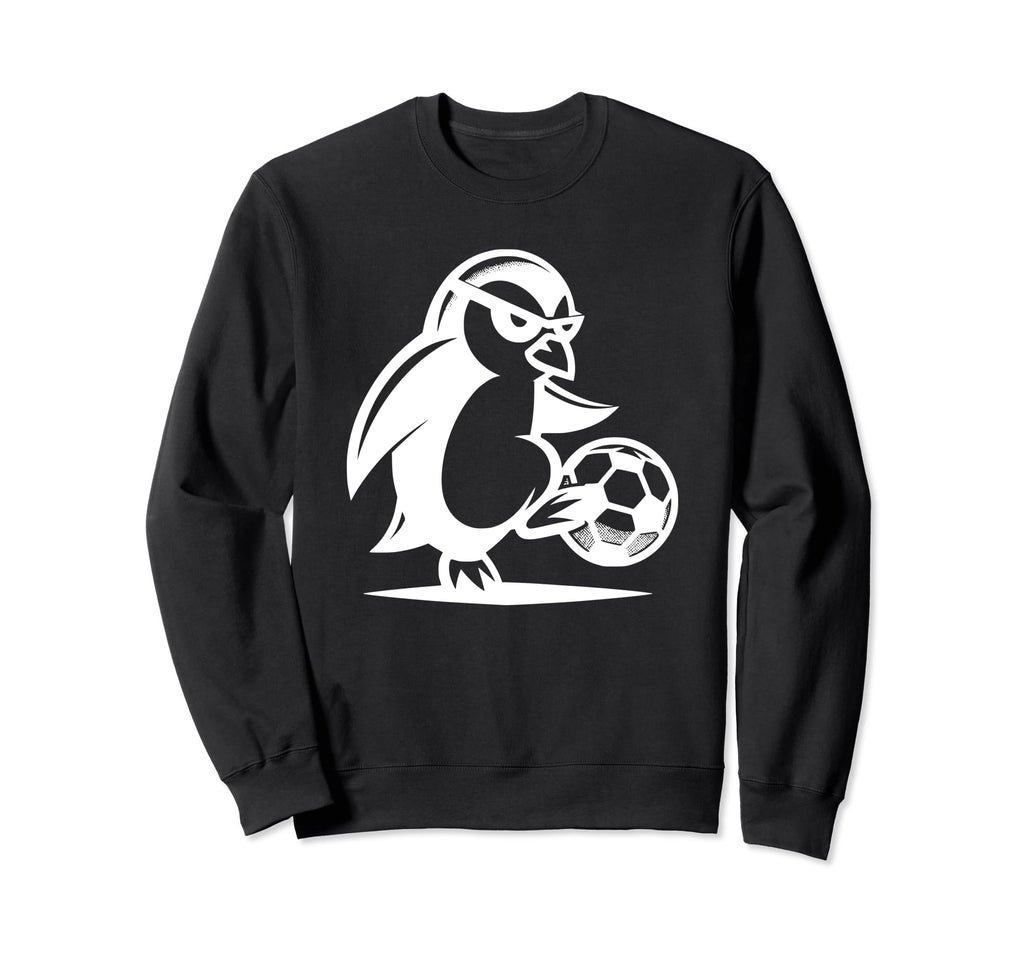 Penguin Bird Soccer Fan Funny Sweatshirt - Aesthetic Graphic for Adults