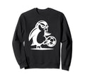 Penguin Bird Soccer Fan Funny Sweatshirt - Aesthetic Graphic for Adults