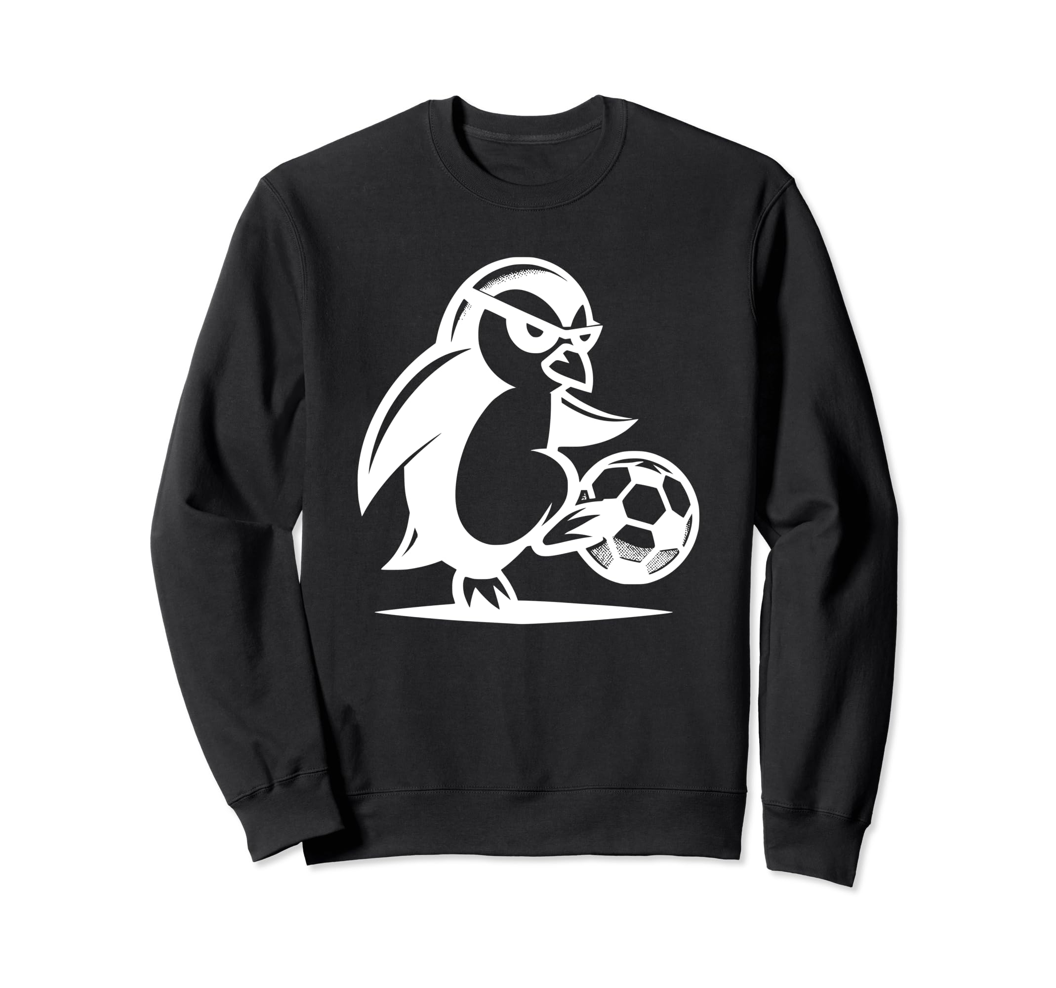 Penguin Bird Soccer Fan Funny Sweatshirt - Aesthetic Graphic for Adults