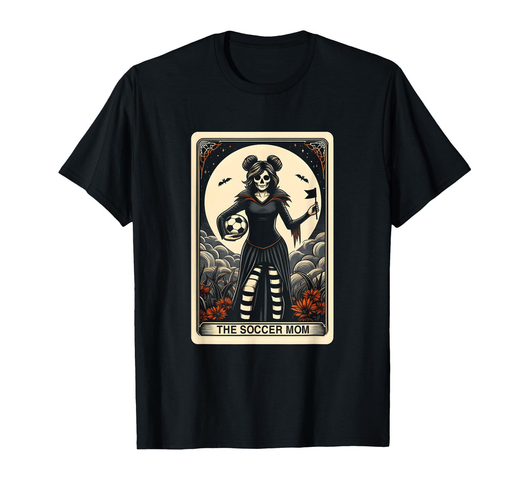 Soccer Mom Tarot Card Halloween Soccer T-Shirt - Novelty Apparel Men Women