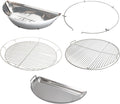 SnS Grills Slow ‘N Sear® 5-Piece Cooking System - Patented Charcoal Basket with Removeable Water Reservoir, EasySpin Grate, Drip Pan for Low ‘N Slow Smoking & Charcoal Grilling on Big Green Egg XL