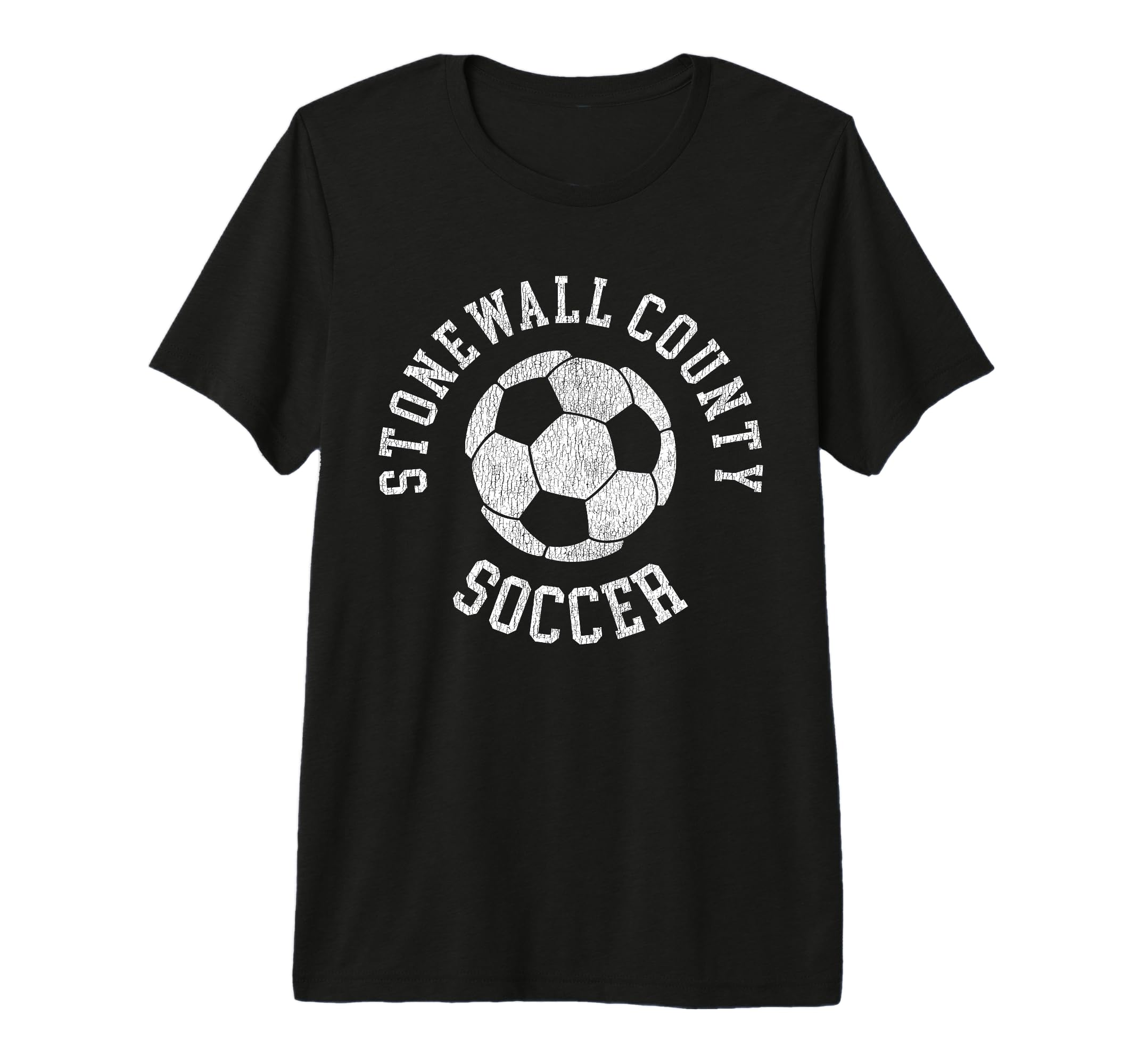 Stonewall County Soccer Distressed T-Shirt - Aesthetic Graphic Men Women