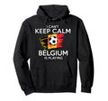 Belgium Football Fan Soccer Game Player Hoodie - Graphic Print Men Women