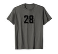Number 28 80S 90S Soccer Team Jersey T-Shirt - Aesthetic Graphic Unisex