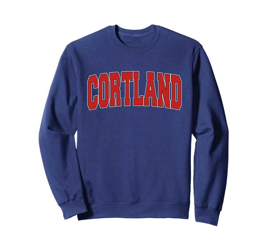 Cortland Ny New York Varsity Usa Sweatshirt - Fun Novelty Design Unisex