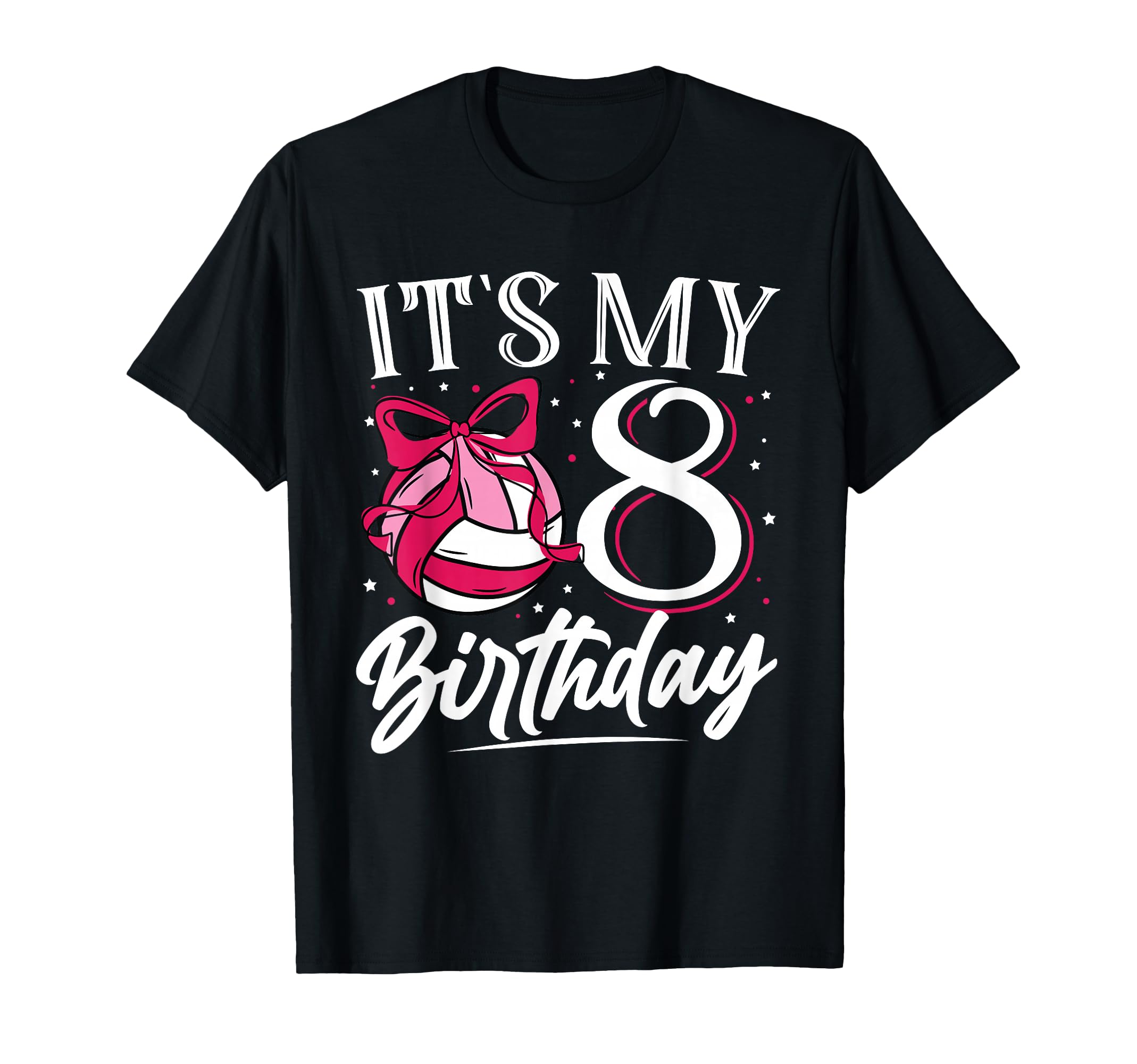 Its My Eight 8 Birthday Volleyball T-Shirt - Streetwear Style for Adults