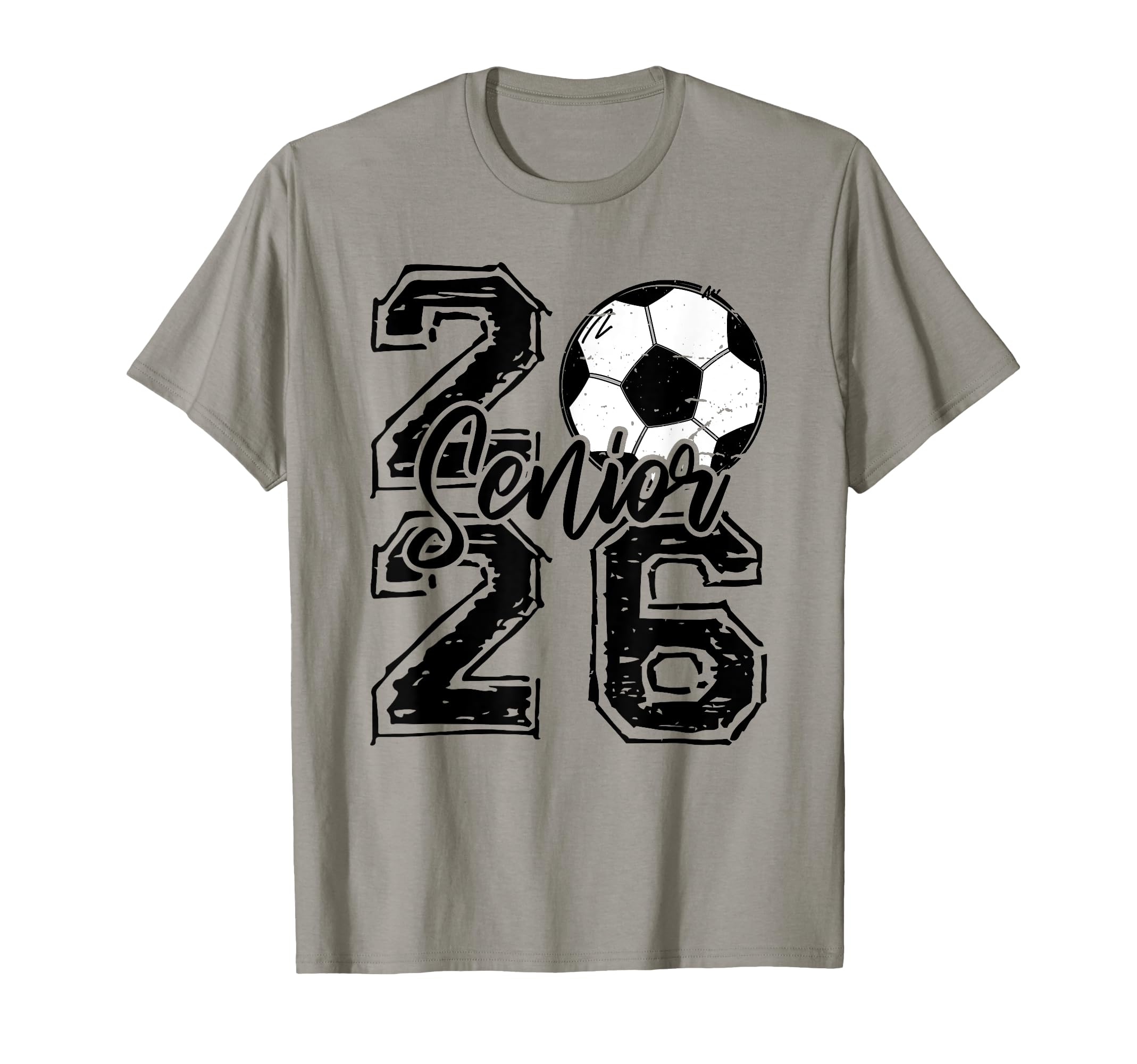 Senior 2026 Soccer Player Heart T-Shirt - Fun Novelty Design for Adults