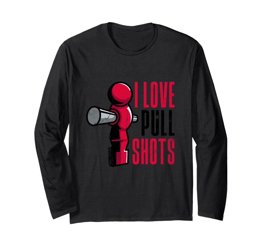 I Love Pull Shots Funny Foos Table Hoodie - Minimalist Print Unisex