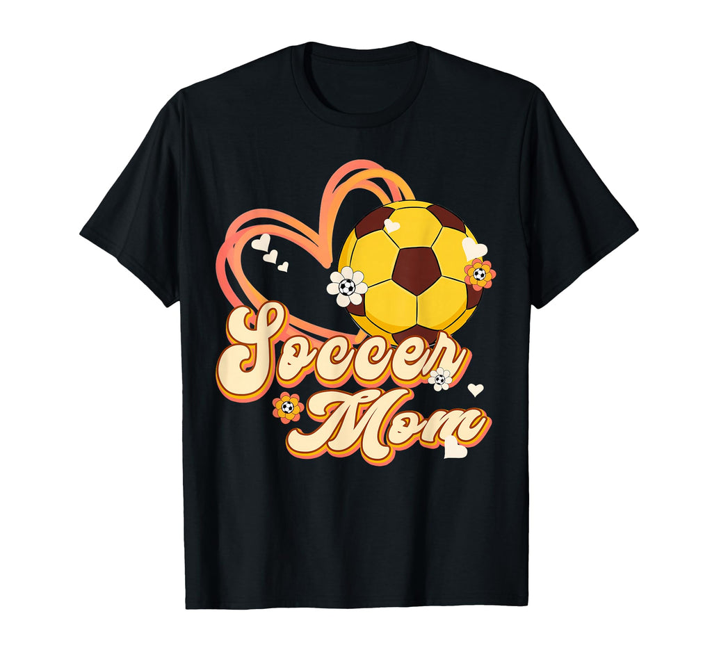 Soccer Mom Mama Heart Mothers Day T-Shirt - Fun Novelty Design Unisex