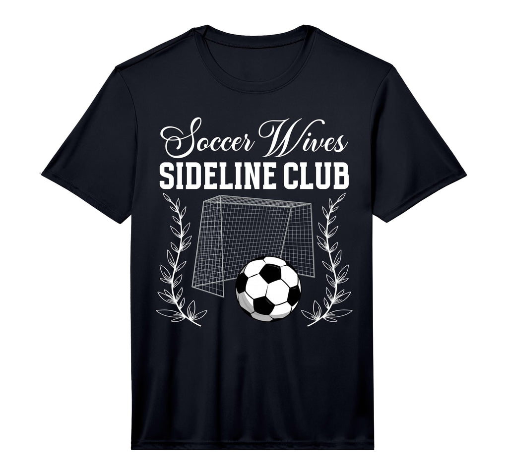 Mens Soccer Wives Sideline Club Soccer T-Shirt - Graphic Print Men Women