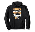 First Soccer Then Naps Funny Sleeping Hoodie - Unique Graphic for Adults