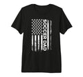 Mens Soccer Dad American Flag Patriotic T-Shirt - Graphic Print Men Women