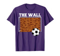 Wall Goalkeeper Soccer T-Shirt - Fun Novelty Design for Adults