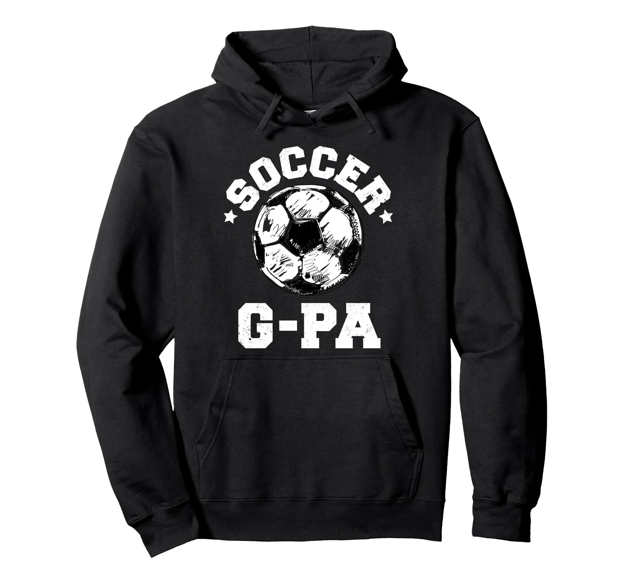 Soccer G Pa Soccer Ball Distressed Funny Hoodie - Unique Graphic Unisex
