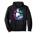 Penguin Lover Soccer Player Fan Champion Hoodie - Aesthetic Graphic Unisex
