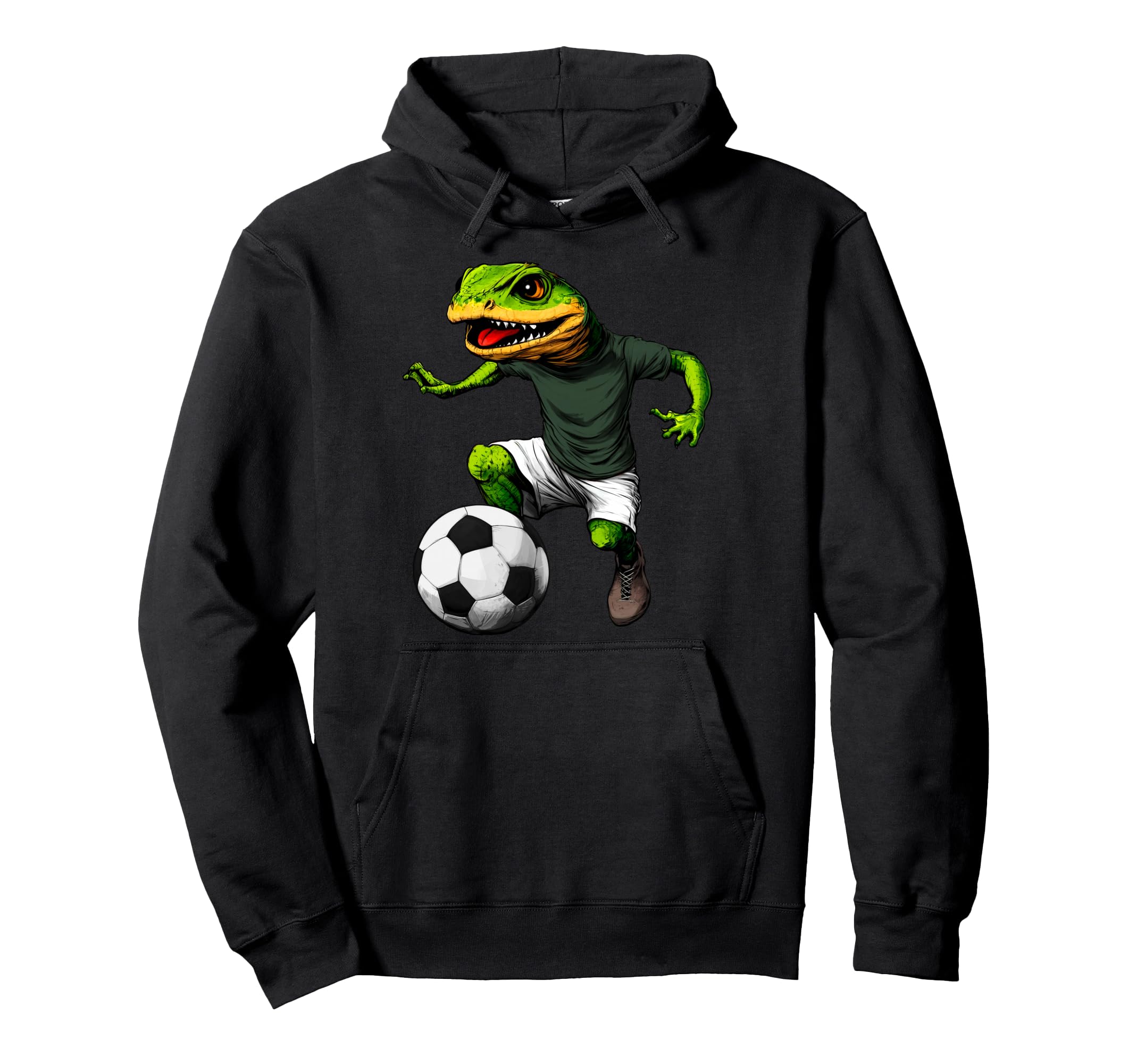 Lizard Footballer Hoodie - Aesthetic Graphic Unisex
