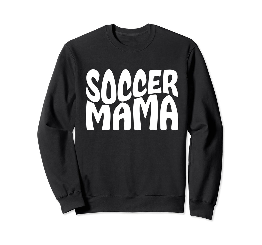 Soccer Mama Groovy Soccer Moms Sweatshirt - Fun Novelty Design Men Women