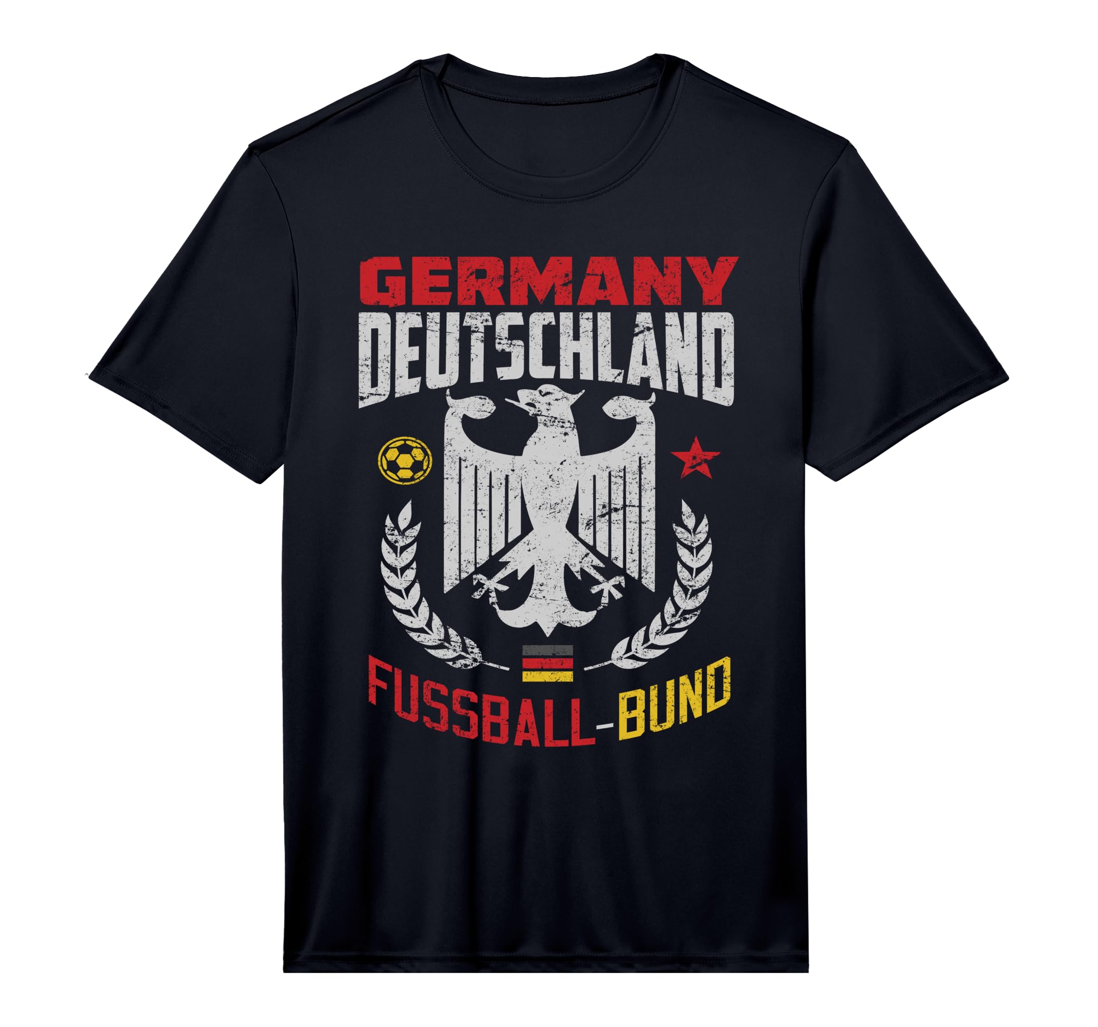 German Football Flag Germany Germans Soccer T-Shirt - Graphic Print Unisex