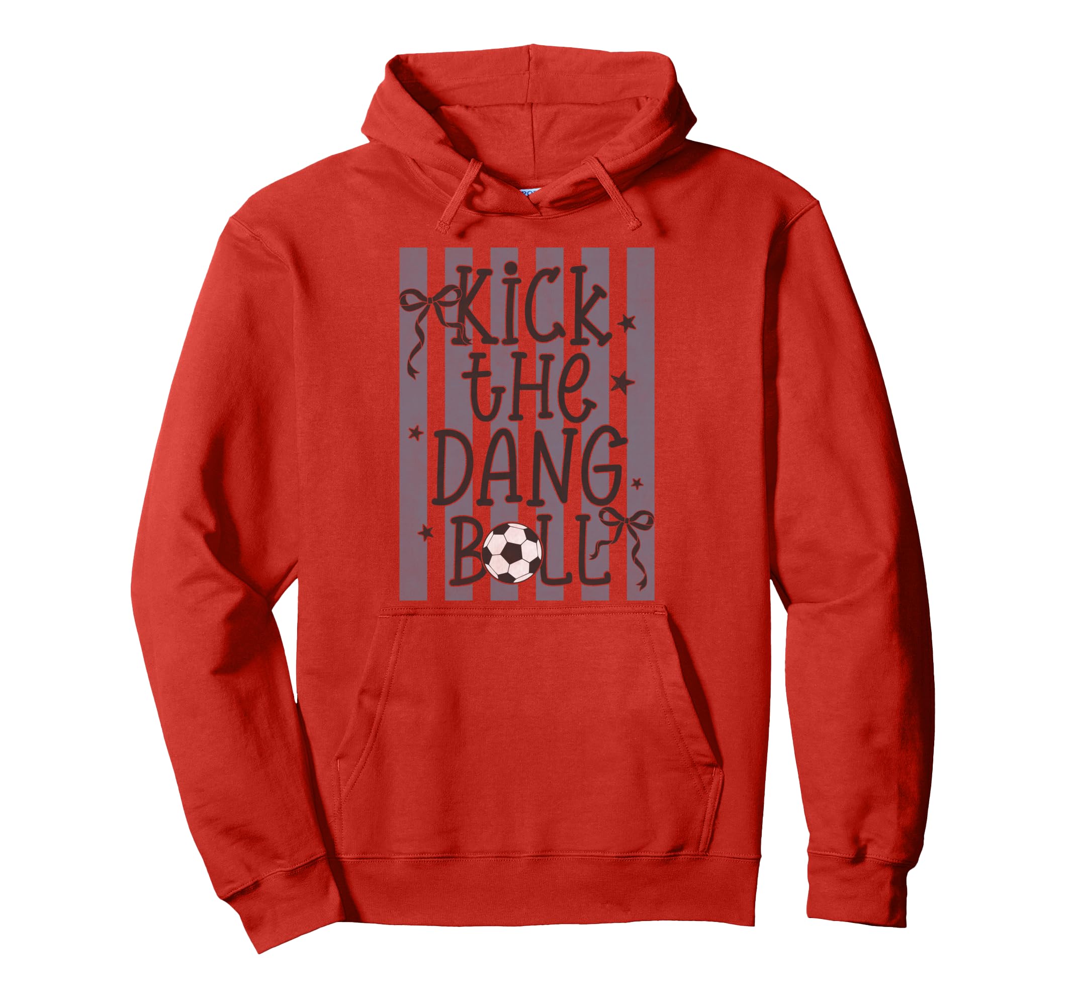 Kick Dang Ball Funny Soccer Game Day Hoodie - Custom Art Print for Adults