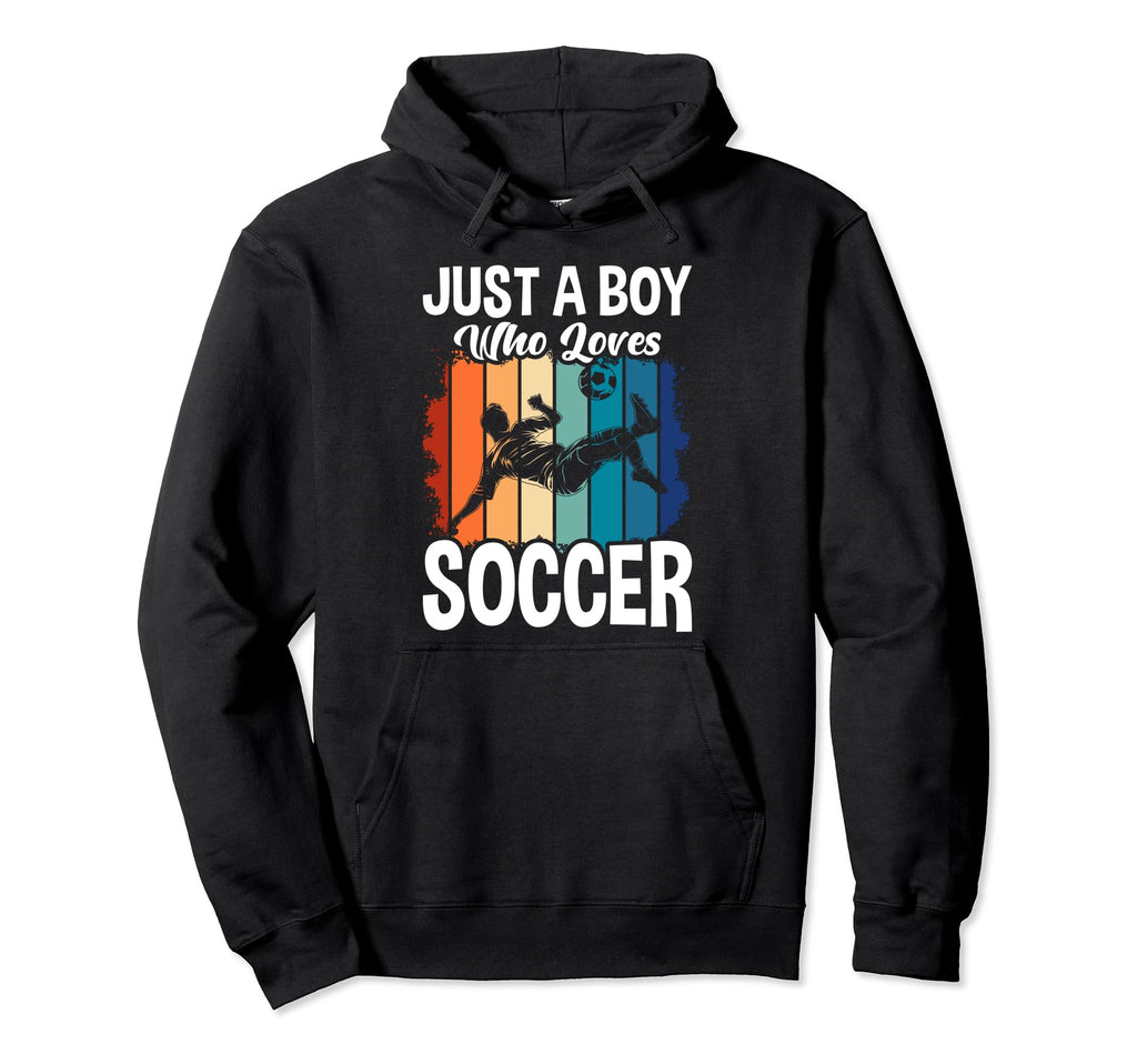 Just Who Loves Soccer Hoodie - Unique Graphic Unisex