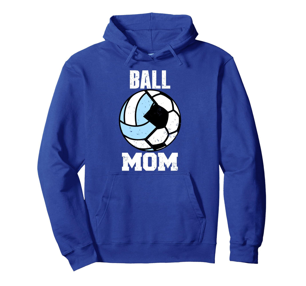 Ball Mom Funny Soccer Volleyball Mom Hoodie - Aesthetic Graphic Unisex