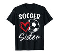 Soccer Sister Heart T-Shirt - Streetwear Style for Adults