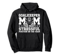 Funny Ice Hockey Goalkeeper Mom Ice Hoodie - Graphic Print for Adults