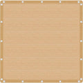 VICLLAX Shade Fabric Sun Shade Cloth with Every 2 FT Grommets for Patio Garden Pergola Cover Canopy 9x18 FT, Wheat