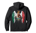 Mexican Eagle Wings Flag Distressed Pride Hoodie - Graphic Print Men Women