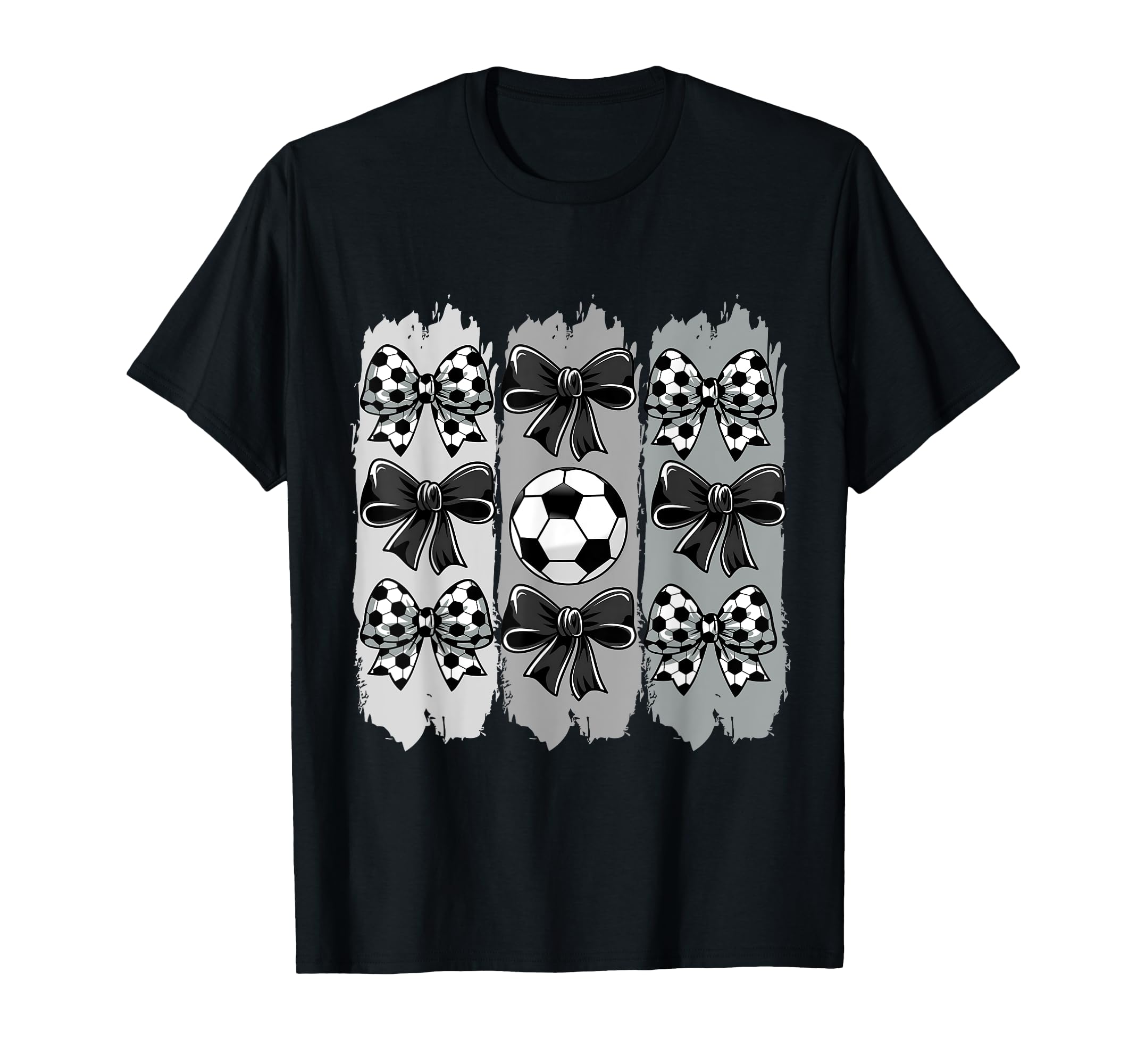 Soccer Coquette Bow Soccer Ball Soccer T-Shirt - Trendy Graphic Unisex