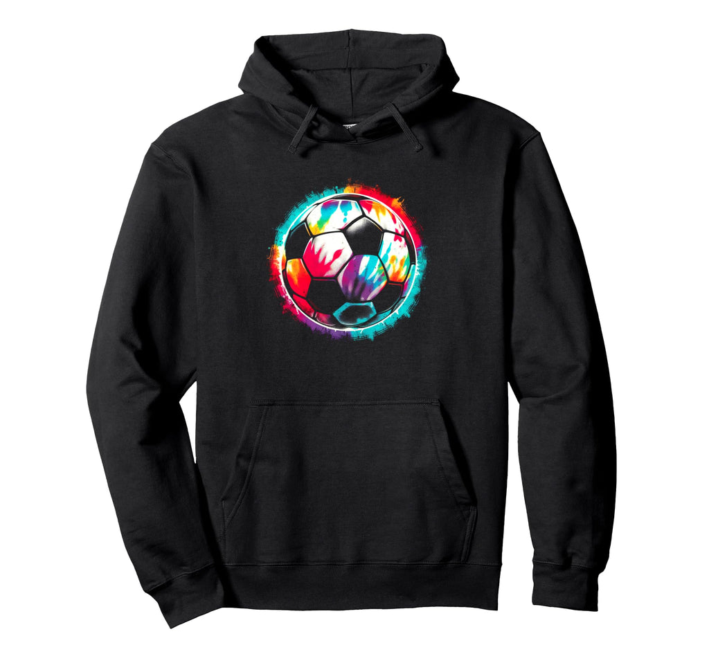 Soccer Ball Tie Dye Colorful Soccer Lover Hoodie - Streetwear Style Unisex