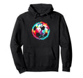 Soccer Ball Tie Dye Colorful Soccer Lover Hoodie - Streetwear Style Unisex