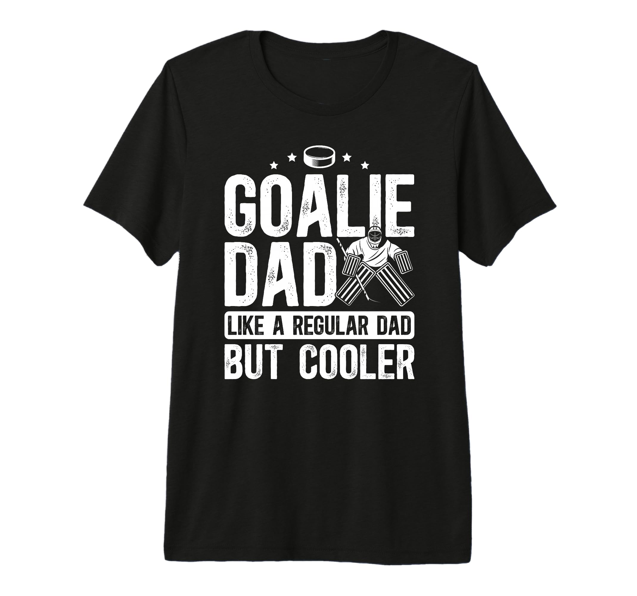Mens Hockey Goalie Dad Definition T-Shirt - Casual Everyday Wear Men Women