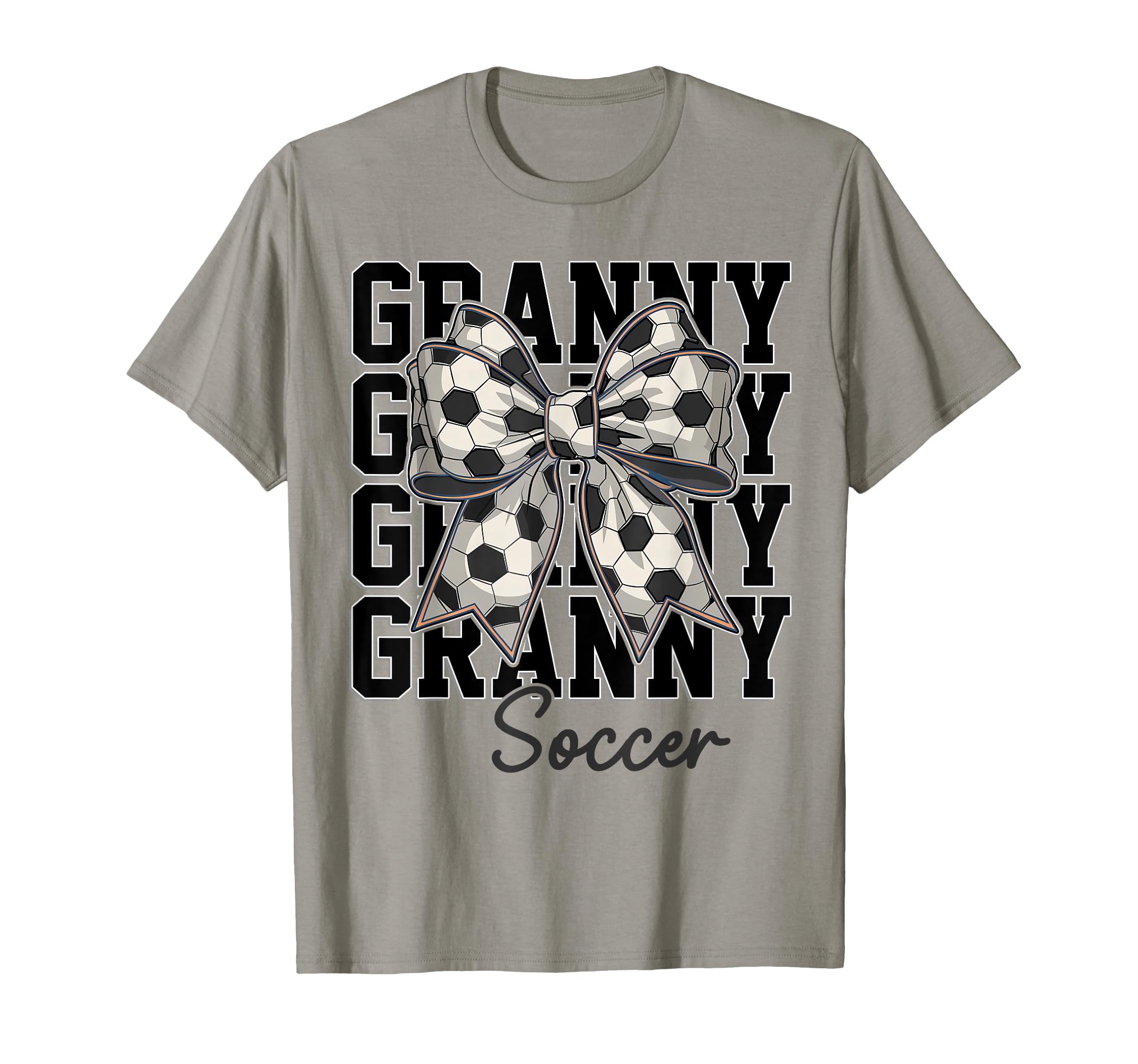 Soccer Granny Coquette Bow Biggest T-Shirt - Streetwear Style for Adults