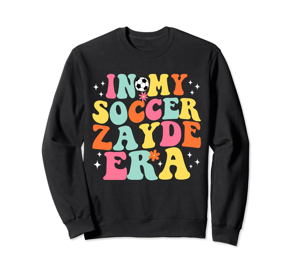 My Soccer Zayde Era Game Day Groovy Sweatshirt - Trendy Graphic Unisex