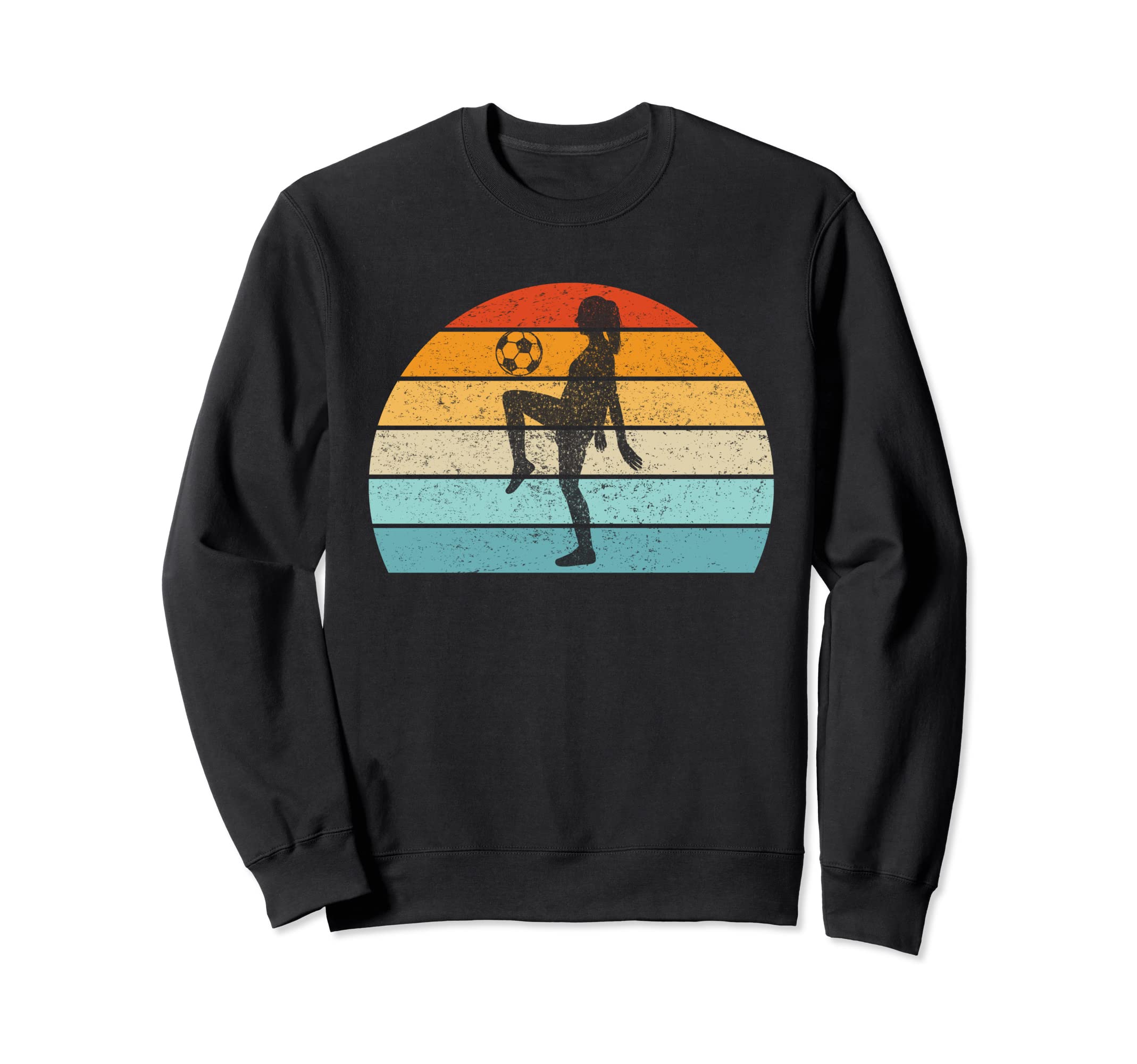 Playing Football Soccer Ball Sweatshirt - Minimalist Print Men Women